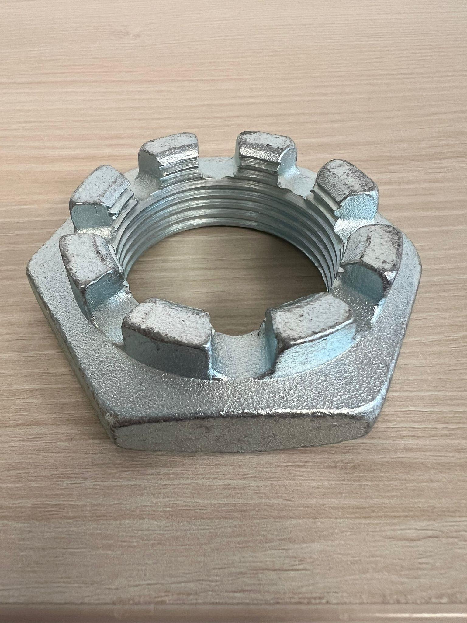DIN 937 17 H galv. verz. M 36 x 3,0 VE = Kronenmuttern, niedrige Form mit Feingewinde