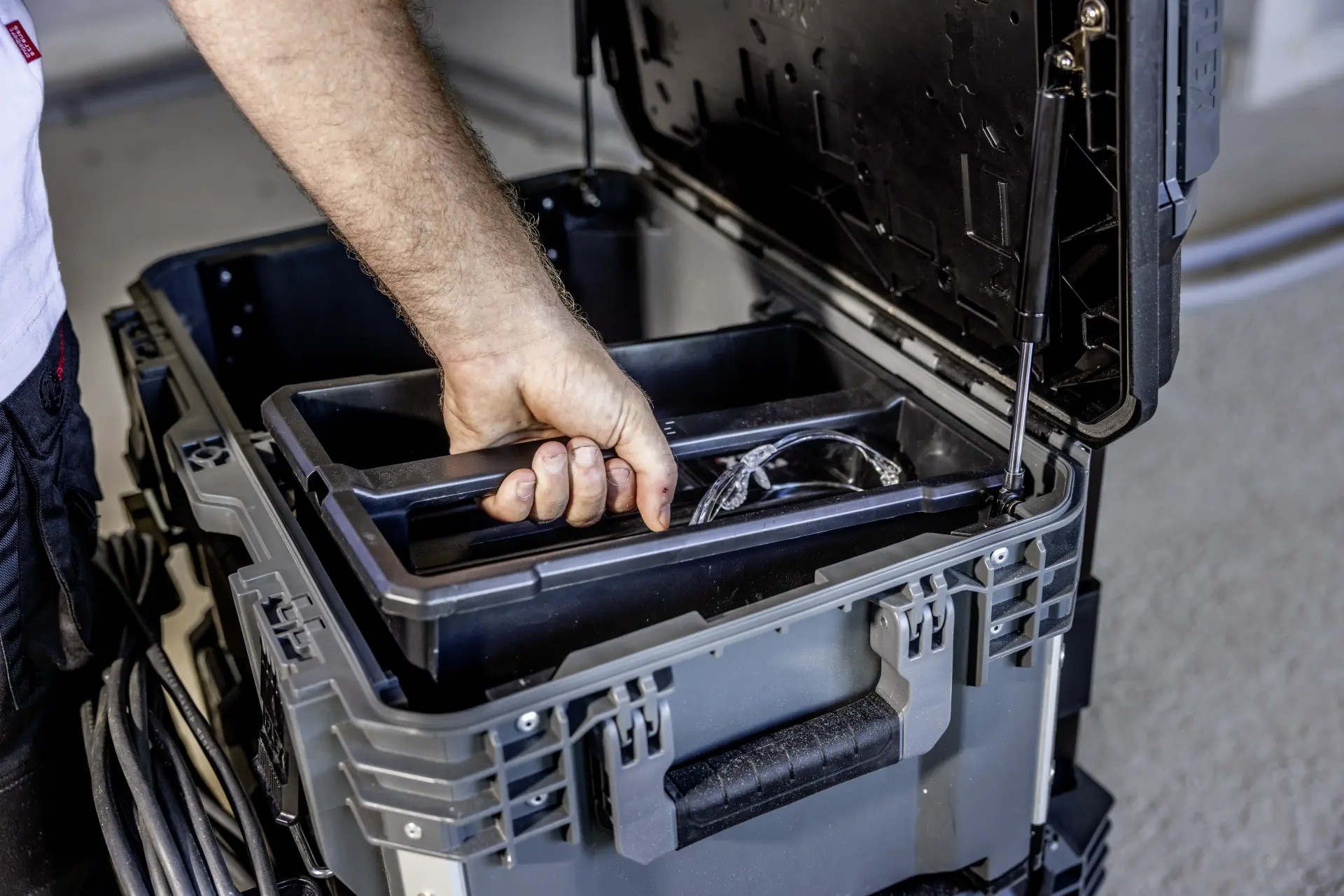 Flex TK-L SP SET-1 Transportkofferset 1 - Trolley mit abnehmbarem Teleskopgriff