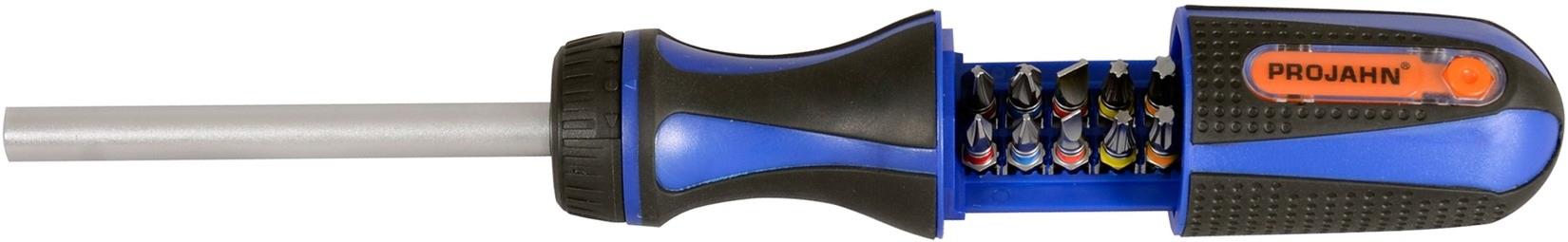 Bit Box mit markierten Bits 60tlg inkl. Ratschenschraubendreher mit Bitfach 6,3 (1/4")