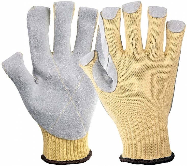 KÖLN-Schnittschutzhandschuh, Kat II, natur/gelb Gr.  9