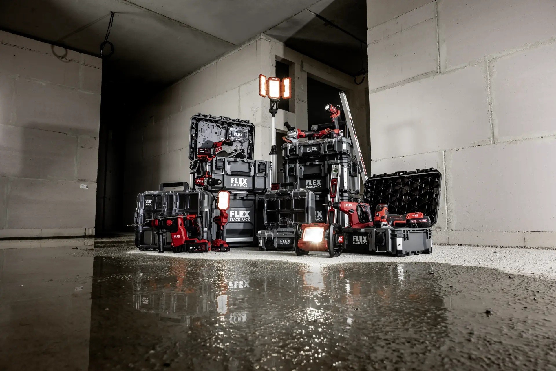 Flex TK-L SP SET-1 Transportkofferset 1 - Trolley mit abnehmbarem Teleskopgriff