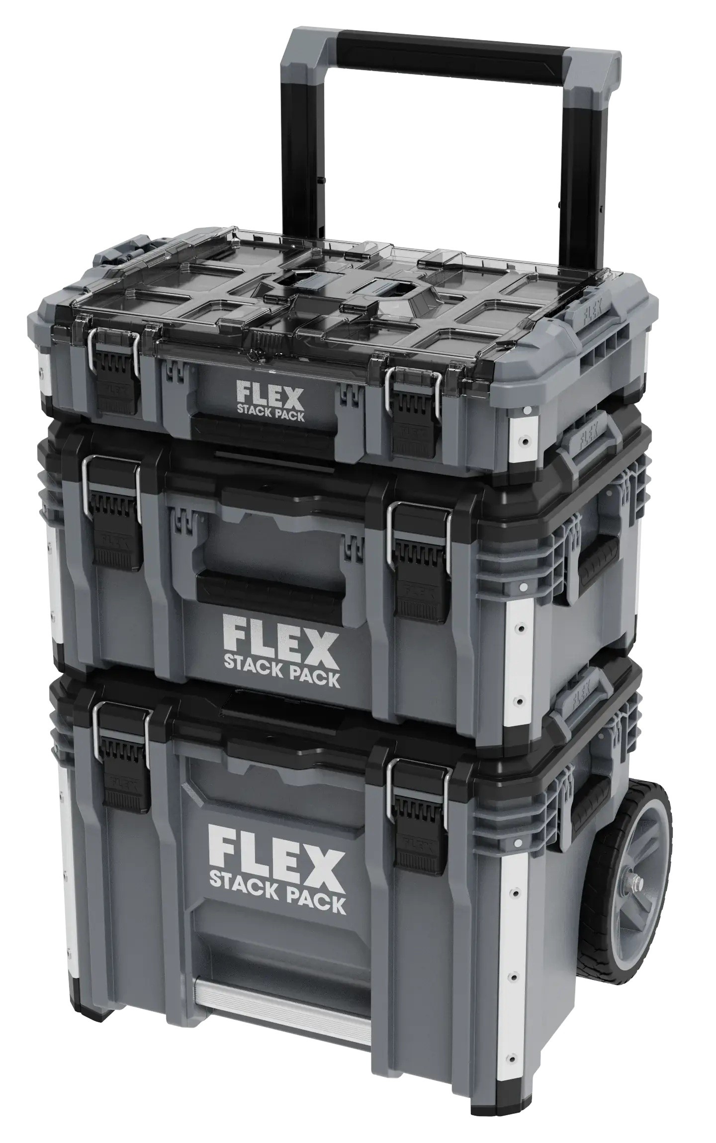 Flex TK-L SP SET-1 Transportkofferset 1 - Trolley mit abnehmbarem Teleskopgriff