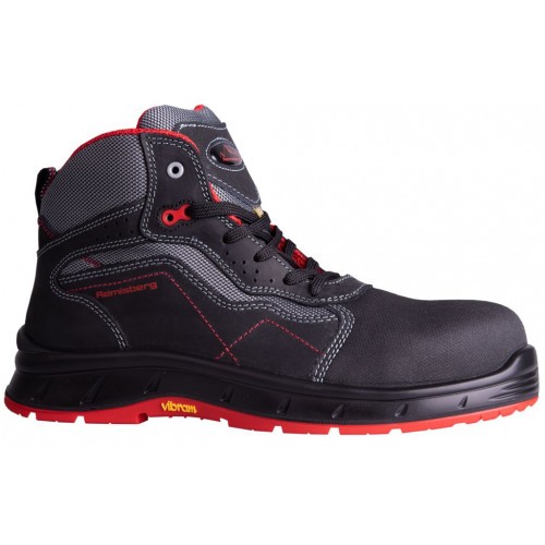 Remisberg DEVON Sicherheitshochschuhe S3 ESD schwarz/rot Gr. 38