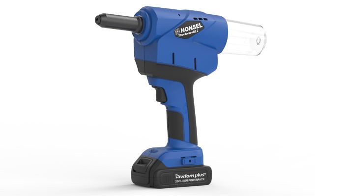 Rivdom eBZ 2 Akku-Blindnietgerät inkl. 2 Akkus 20 V (2,0 Ah),