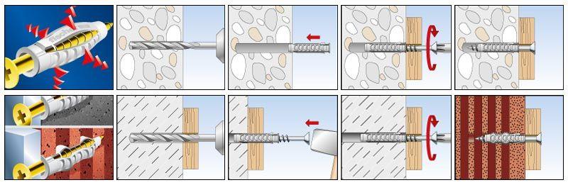 Fischer Universaldübel UX  5 x 30  VE = 100 Stück